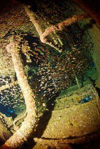 Inside the wreck! by Andy Kutsch 